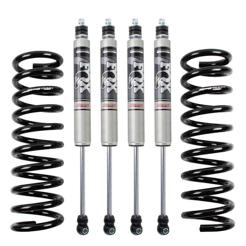 Pair of coils and shocks for toyota displayed in synergy 2014+ ram 2500 leveling system