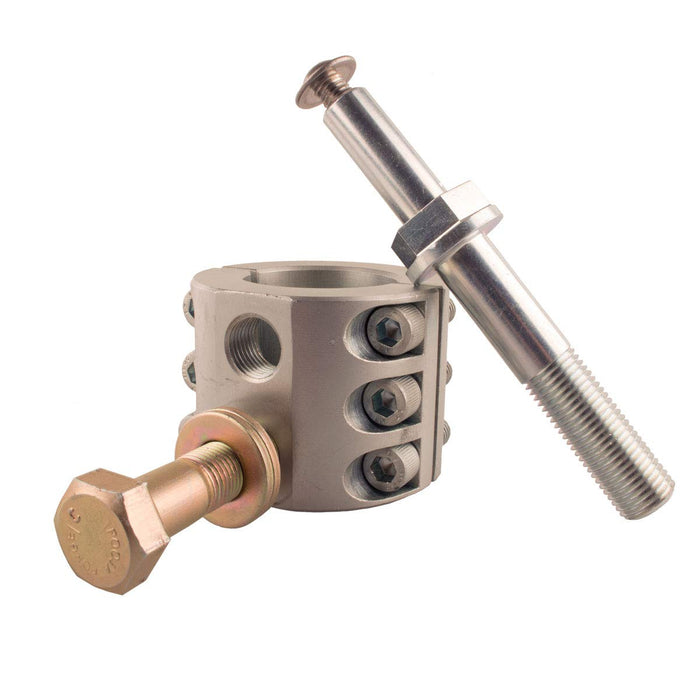 Brass-plated valve with screw in synergy 2018+ jeep wrangler jl/jlu steering stabilizer relocation kit