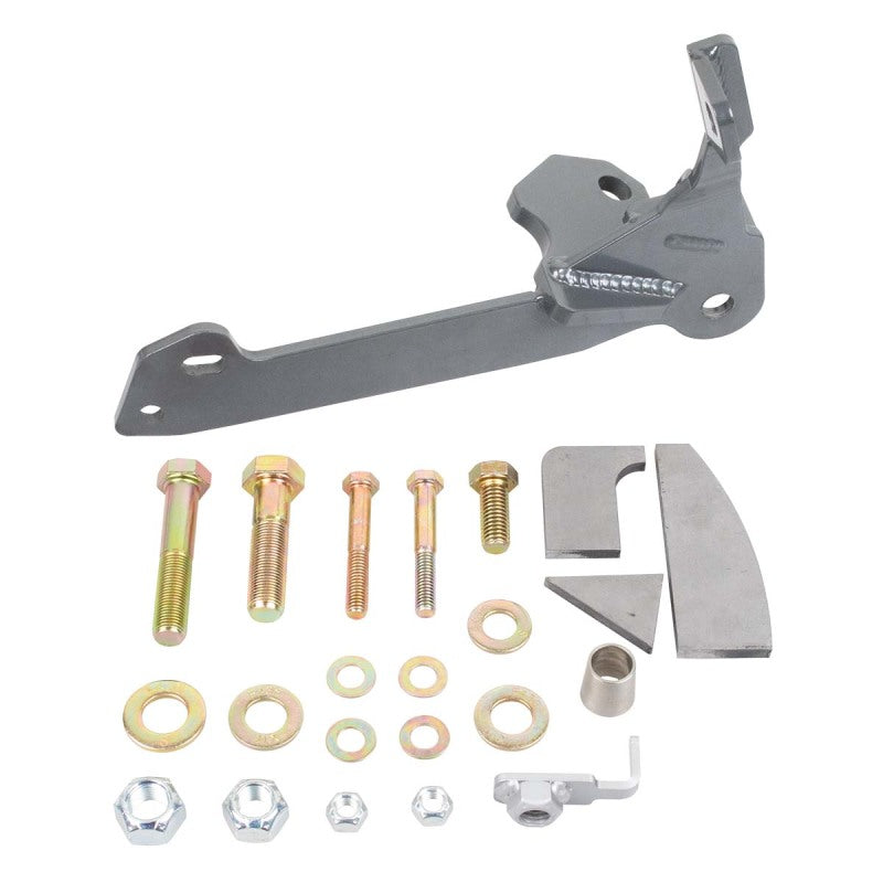 Aluminum mounting brackets and hardware for synergy 94-02 dodge ram front track bar conversion bracket