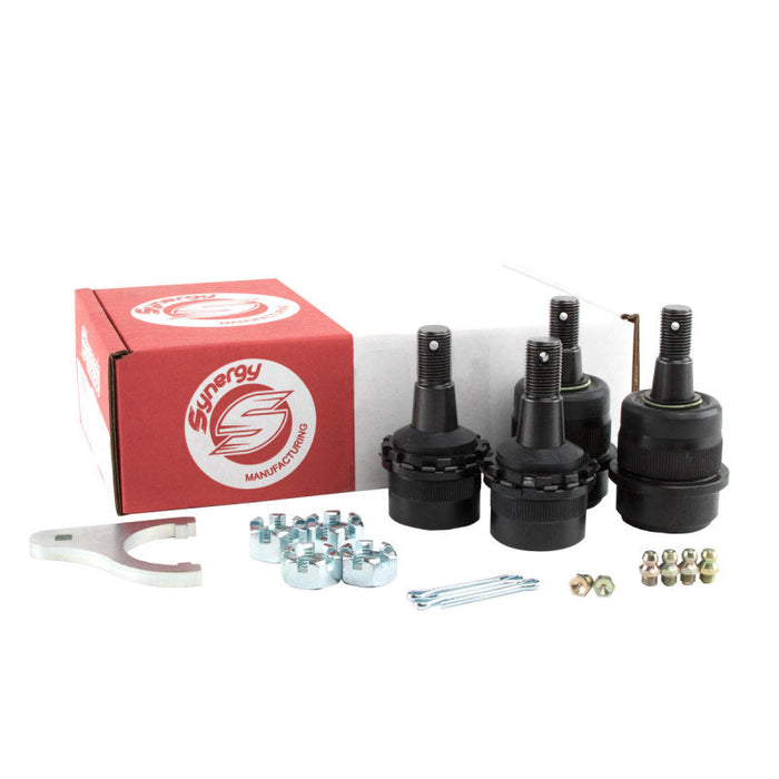 Synergy jeep jk/wj hd non-knurled adjustable ball joint kit with air suspension kits