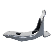 Synergy ram 13+ dual steering stabilizer bracket in black and white metal
