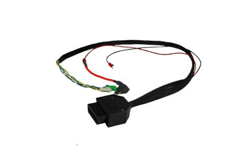 Black wire harness with red and green wires for tazer dodge charger trunk mounted security kit