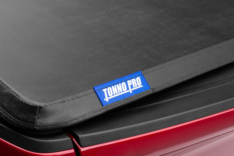 Tonno pro tri-fold tonneau cover with car trunk bag logo