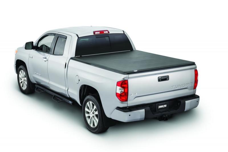 Tonno pro tri-fold tonneau cover for 16-19 toyota tacoma with black cover