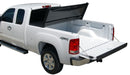 Tonno pro 16-19 toyota tacoma tri-fold tonneau cover - white truck with black bed cover
