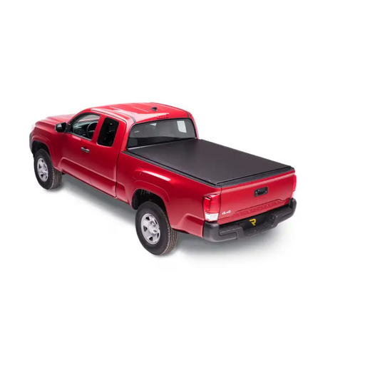 Red truck bed cover for Toyota Tacoma 5ft, Truxedo Lo Pro.