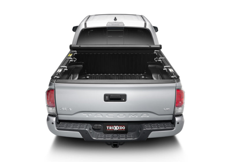Silver truck bed cover for truxedo 05-15 toyota tacoma 5ft truxport