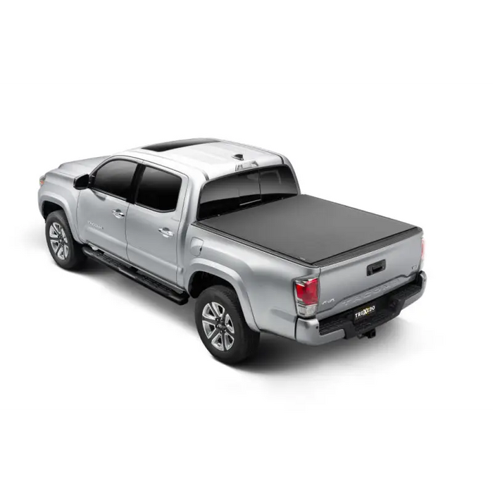 Truxedo Pro X15 bed cover installation on Toyota Tacoma truck.