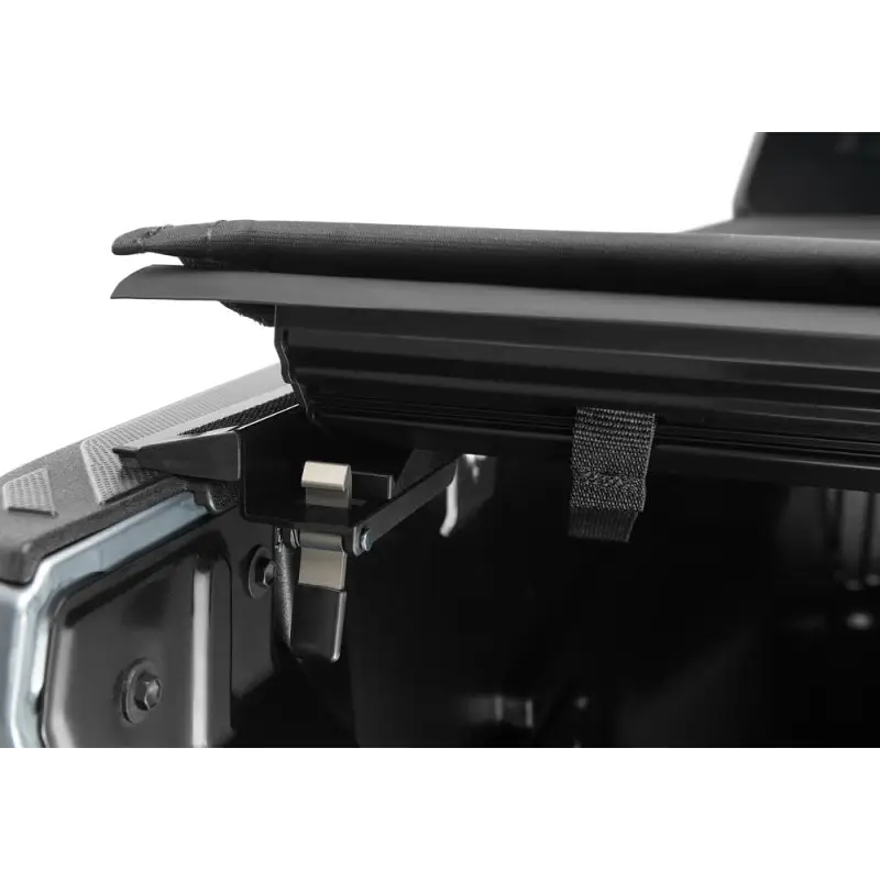 Side view of car with black roof rack - Truxedo 16-20 Toyota Tacoma 5ft Pro X15 Bed Cover