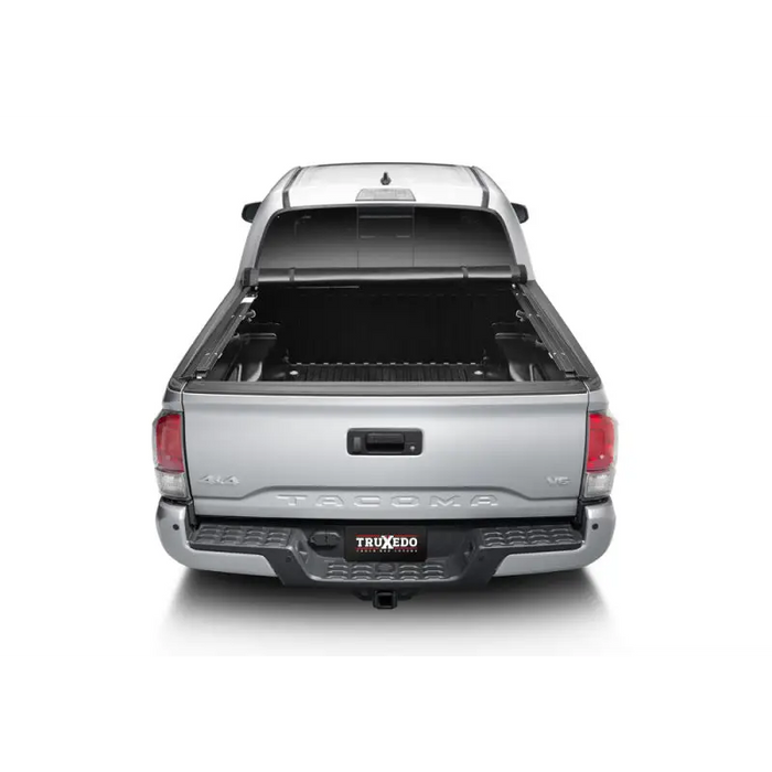 Truxedo Pro X15 Bed Cover for Toyota Tacoma 5ft Truck - Silver model viewed from the back