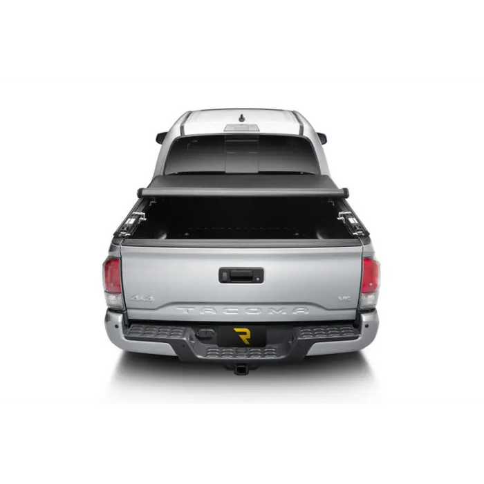 Silver truck bed cover for Toyota Tacoma 6ft Truxedo TruXport.