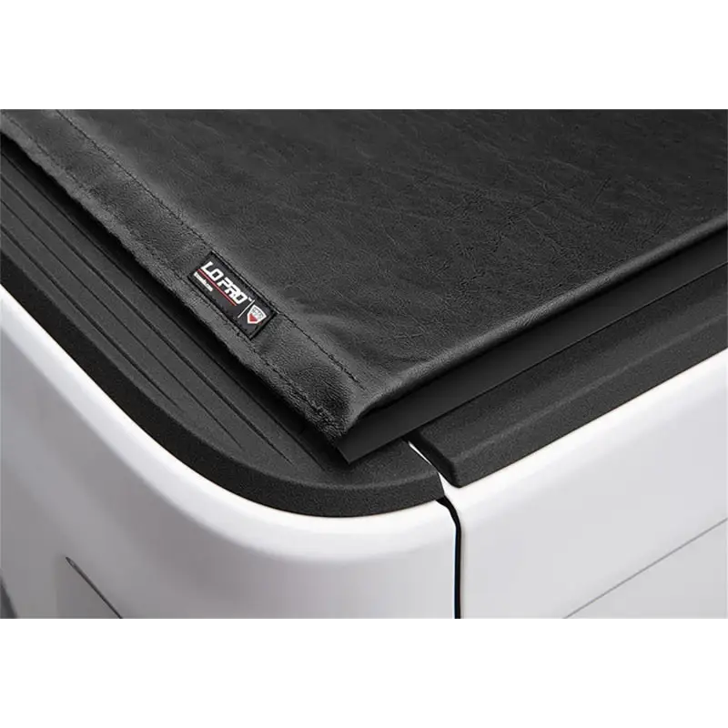 Truxedo 2020 Jeep Gladiator 5ft Lo Pro Bed Cover in black and white mattress