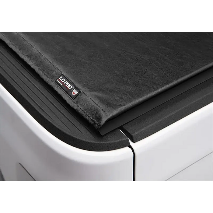 Truxedo 2020 Jeep Gladiator 5ft Lo Pro Bed Cover in black and white mattress