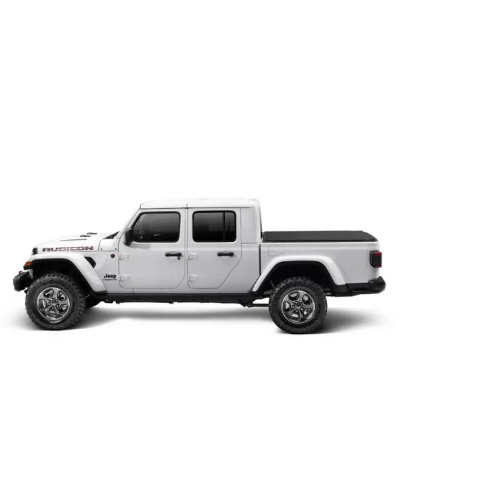 Truxedo 2020 Jeep Gladiator 5ft Sentry CT Bed Cover with white jeep and black bumper