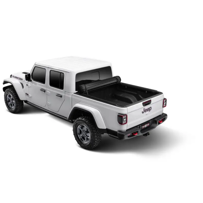 Truxedo 2020 Jeep Gladiator 5ft Sentry CT Bed Cover - White truck with black top