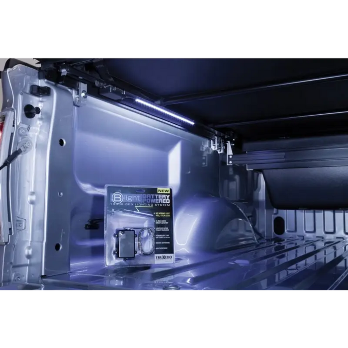 Truxedo B-Light Battery Powered Truck Bed Lighting System - 18in Open Door Inside View