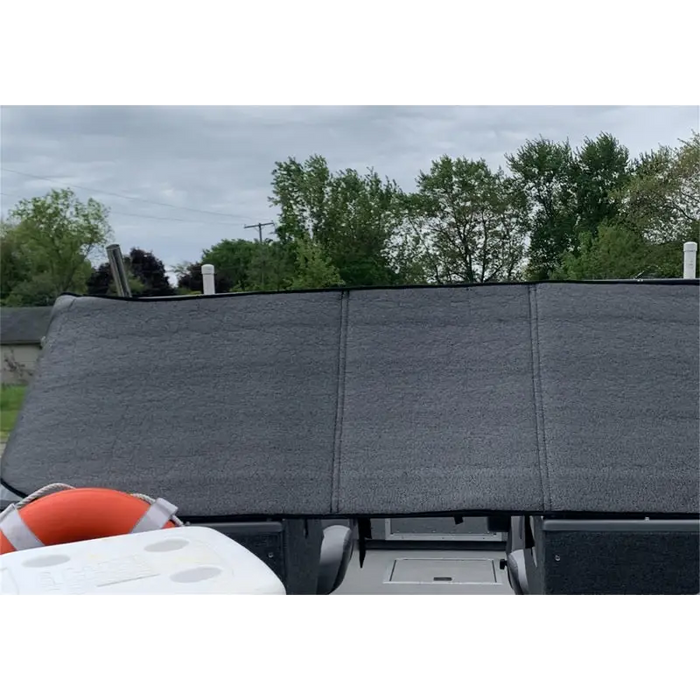 Truxedo Boat Windshield Protector with Black Membrane.