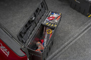 Undercover 05-20 toyota tacoma drivers side swing case - black smooth: truck bed with tools in red car trunk compartment