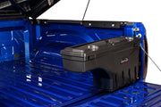 Open truck bed ready for loading with undercover toyota tacoma swing case - black smooth