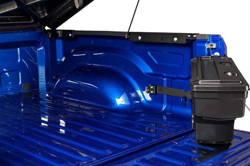 Undercover 05-20 toyota tacoma swinging cover in black smooth for truck bed opening