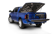 Blue truck with trunk open - undercover toyota tacoma swing case, black smooth