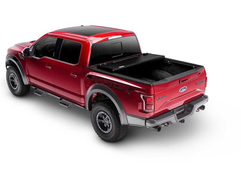 Red truck with black bed cover - undercover toyota tacoma armor flex bed cover