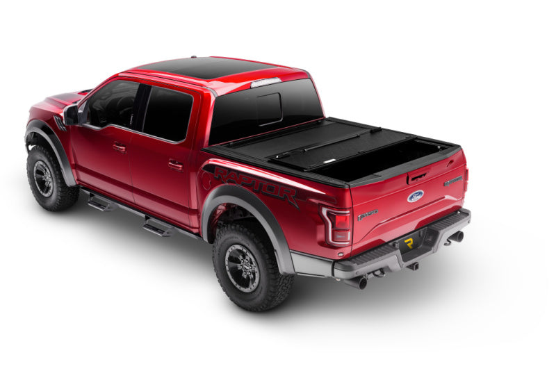 Red truck with black bed cover - undercover toyota tacoma armor flex bed cover