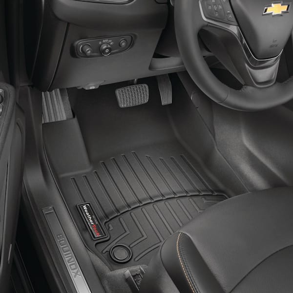 WeatherTech 2015+ Ford F-150 SuperCrew (1st Row Bench) Front/Rear Floorliner HP - Black