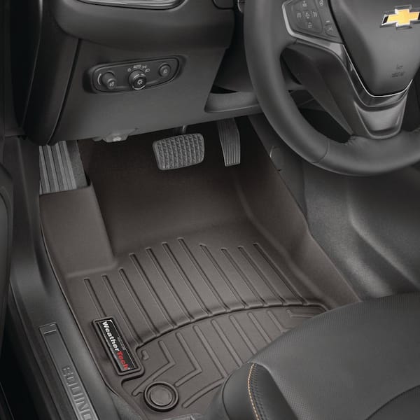 WeatherTech 17+ Ford F-250/F-350/F-450 Front & Rear FloorLiner - Black (w/ 1st Row Bench Seats)