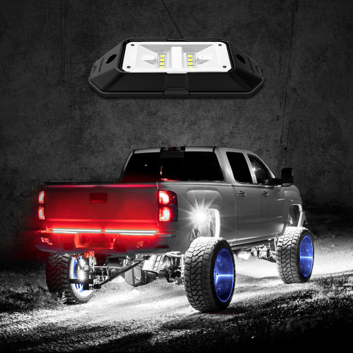 Xk glow white rock light advanced kit 12pc truck bed light