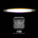 Xk glow xkchrome 20w led cube light with rgb accent light illuminating in the dark with fog beam
