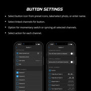 Iphone settings menu on xk glow xkcommand bluetooth switch panel