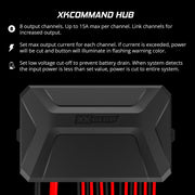 Xk glow xkcommand bluetooth switch panel for lights 12v accessory offroad - powerful xomon hb gaming device
