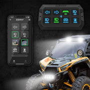 Xk glow xkcommand bluetooth switch panel for lights - front installation on utv