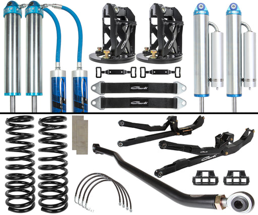 Complete suspension kit for jeep by zone offroad with control arm mount kit for dodge 2500