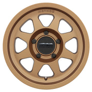 Method mr701 17x9 -12mm offset bronze wheel close up.