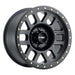 Method mr309 grid black wheel with rivets and a matte finish