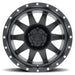 Method mr301 the standard 17x8.5 matte black wheel - white spoke design