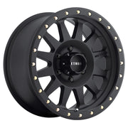 Method mr304 double standard 17x8.5 matte black wheel with gold studs