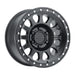 Method mr315 17x8 matte black wheel with center hole and rivets