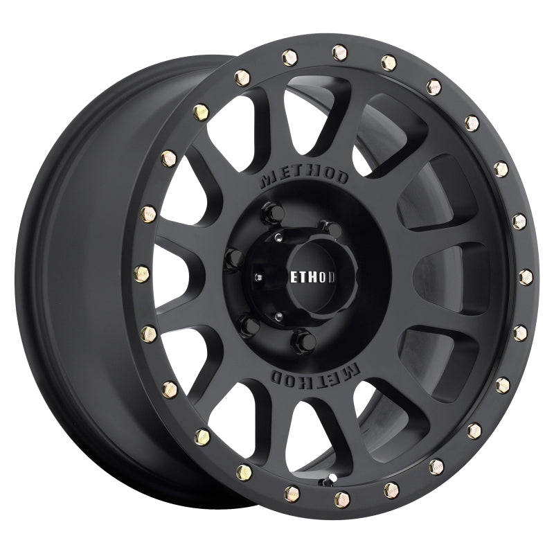 Method mr305 nv 16x8 matte black wheel with center hole