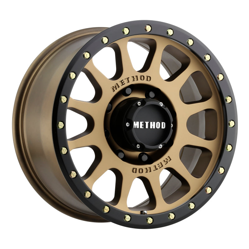 Method mr305 nv 20x9 +18mm offset 8x6.5 bronze/black wheel