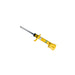 Bilstein b6 shock absorber close up, yellow screw on white background