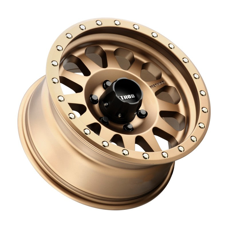Method mr304 double standard 17x8.5 bronze wheel with black center