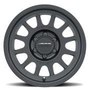Method mr703 16x8 matte black wheel with spoke on white background