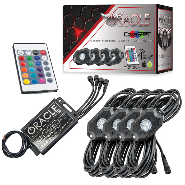 Oracle Bluetooth + RF Underbody Rock Light Kit - 4 PCS - ColorSHIFT