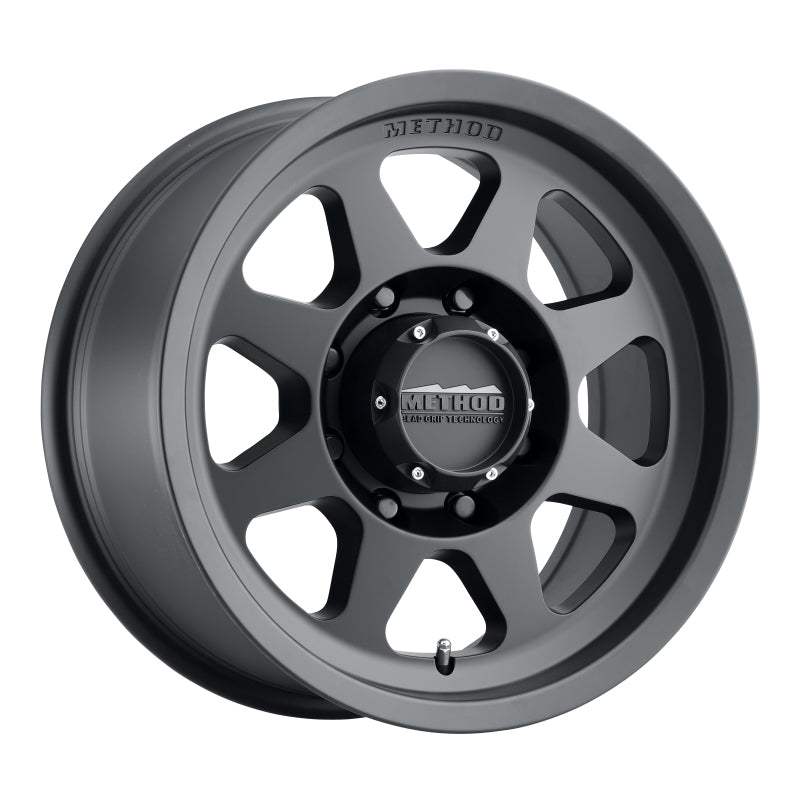 Method mr701 17x9 12mm offset matte black wheel