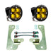 Pair of Amber LED fog lights for Wrangler JL Rubicon Squadron-R Fog Light Pocket Kit.