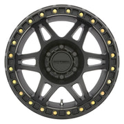 Method mr106 beadlock 17x9 matte black wheel with gold studs