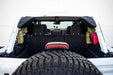 Dv8 ford bronco rear window molle panels - white car back end with large tire